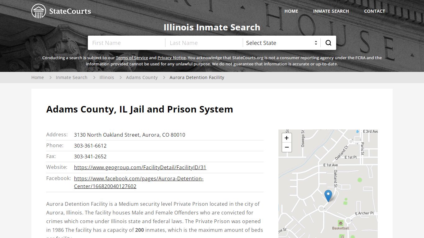 Aurora Detention Facility Inmate Records Search, Illinois ...